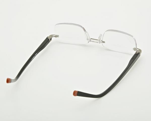 Plusy +1.50 okulary bezramkowe do czytania korekcyjne ST323X czarne