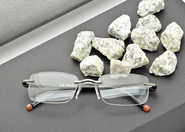 Plusy +2.50 okulary bezramkowe do czytania korekcyjne ST323X czarne