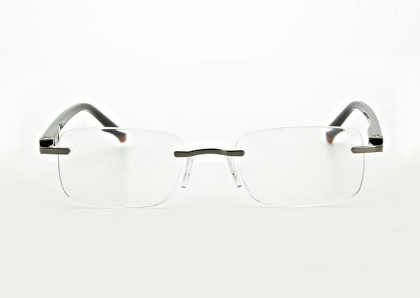 Plusy +2.50 okulary bezramkowe do czytania korekcyjne ST323X czarne