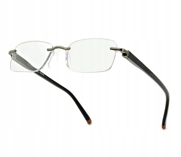 Plusy +3.00 okulary bezramkowe do czytania korekcyjne ST323X czarne