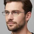 Wąskie oprawki korekcyjne zerówki okulary metalowe z uchwytem 784C kawowy brąz