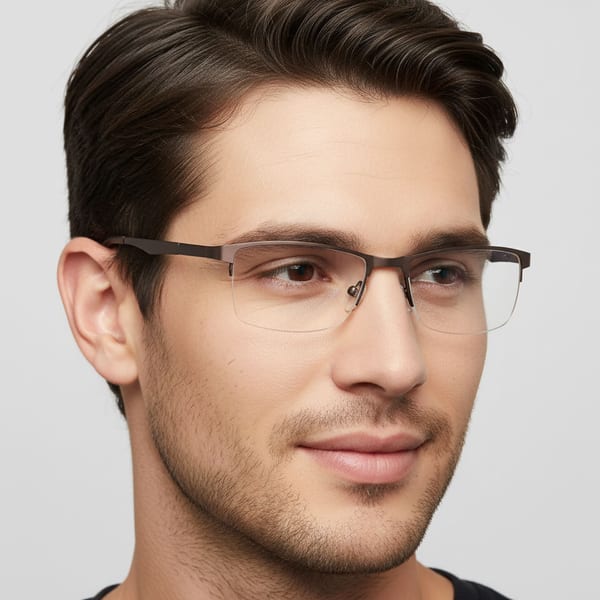 Żyłkowe oprawki korekcyjne zerówki okulary unisex 996 czarne