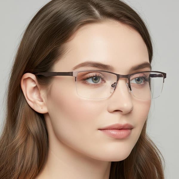 Żyłkowe oprawki korekcyjne zerówki okulary unisex 996 czarne