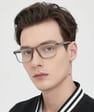 Plusy +2.00 superelastyczne męskie okulary do czytania korekcyjne ST331