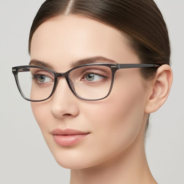 Damskie okulary optyczne zerówki kocie oczy Sunoptic CP118A panterka