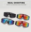 Sportowe okulary przeciwsłoneczne z filtrem UV400 Black/Blue SVM-13B