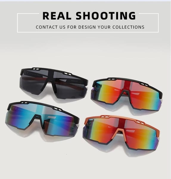 Sportowe okulary przeciwsłoneczne z filtrem UV400 Black/Blue SVM-13B