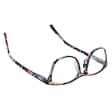 Plusy +1.00 damskie okulary do czytania korekcyjne w kwiatki z flexami ST312A