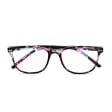 Plusy +2.00 damskie okulary do czytania korekcyjne w kwiatki z flexami ST312A