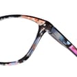 Plusy +2.00 damskie okulary do czytania korekcyjne w kwiatki z flexami ST312A
