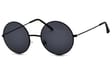 Okulary Lenonki czarne przeciwsłoneczne hippie retro 4322 ze skazą