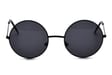 Okulary Lenonki czarne przeciwsłoneczne hippie retro 4322 ze skazą