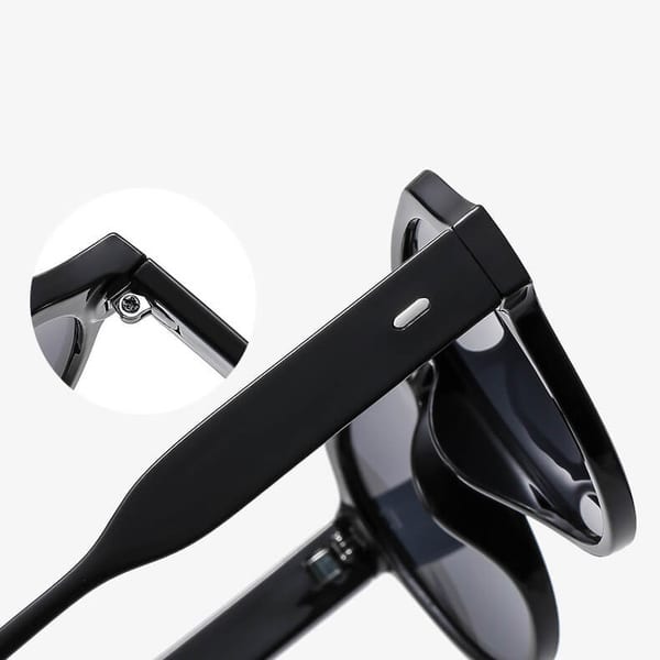 Okulary przeciwsłoneczne z filtrem UV400 STL28 czarne + akcesoria