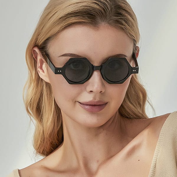 Okulary przeciwsłoneczne z filtrem UV400 STL41D szare transparentne + akcesoria