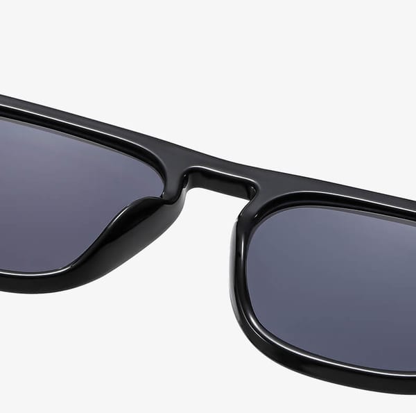 Okulary przeciwsłoneczne z filtrem UV400 pilotki STL38 czarne + akcesoria