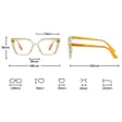 Damskie kocie okulary zerówki do komputera BLUE LIGHT na teleskopach 25152D Malina