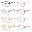 Damskie kocie okulary zerówki do komputera BLUE LIGHT na teleskopach 25152E Panterka