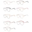 Damskie okulary Kocie  Oczy zerówki do komputera BLUE LIGHT na teleskopach 25156C Różowy/Złoty