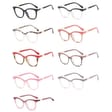Damskie kocie oczy okulary zerówki do komputera BLUE LIGHT 25144 Czarne