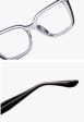 Damskie okulary kocie oczy zerówki do komputera BLUE LIGHT 25150C  transparentny/beżowy