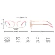 Damskie okulary kocie zerówki do komputera BLUE LIGHT 25158A Złoty