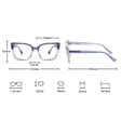 Damskie okulary kocie oczy zerówki do komputera BLUE LIGHT 25146 Czarne 