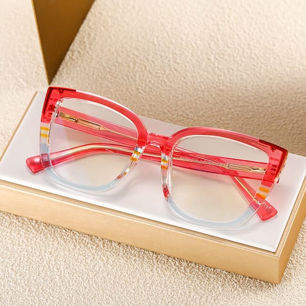 Damskie okulary kocie oczy zerówki do komputera BLUE LIGHT 25146 Czarne