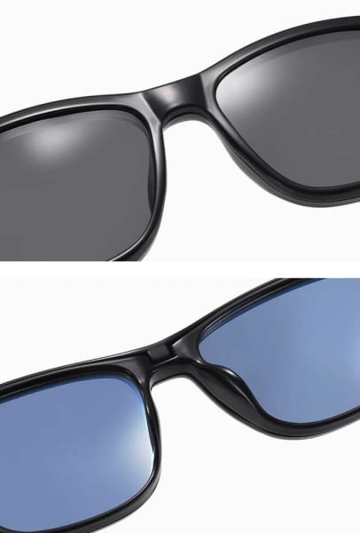 2w1 Okulary do komputera + nakładka przeciwsłoneczna na magnes Clip-On 25160C granatowy