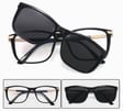 2w1 Okulary do komputera + nakładka przeciwsłoneczna na magnes Clip-On 25160C granatowy