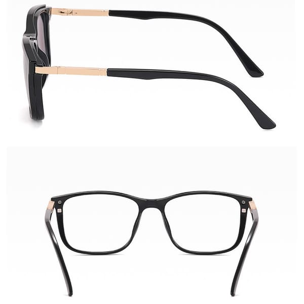 2w1 Okulary do komputera + nakładka przeciwsłoneczna na magnes Clip-On 25160C granatowy