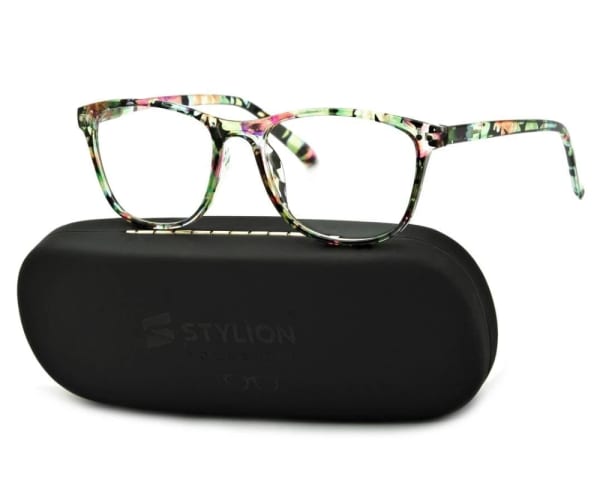 Damskie Okulary do Czytania moc: +0.50 w kwiatki ST312