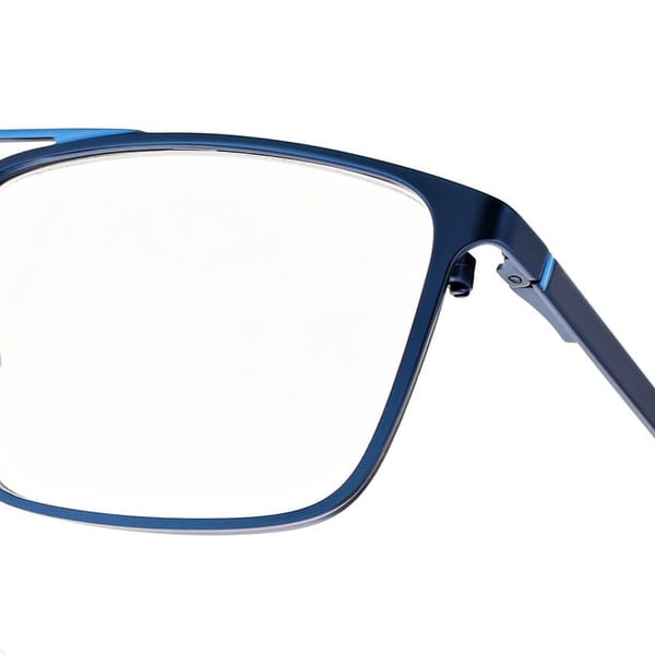 Męskie okulary PREMIUM +2.25 do czytania i komputera Blue Light+Antyrefleks STL280 niebieskie