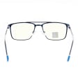 Męskie okulary PREMIUM +3.50 do czytania i komputera Blue Light+Antyrefleks STL280 niebieskie