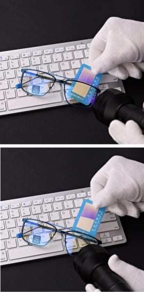 Męskie okulary PREMIUM +3.50 do czytania i komputera Blue Light+Antyrefleks STL280 niebieskie