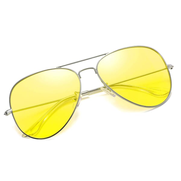 Żółte rozjaśniające okulary pilotki do Jazdy Nocą dla kierowców Polaryzacyjne STL59