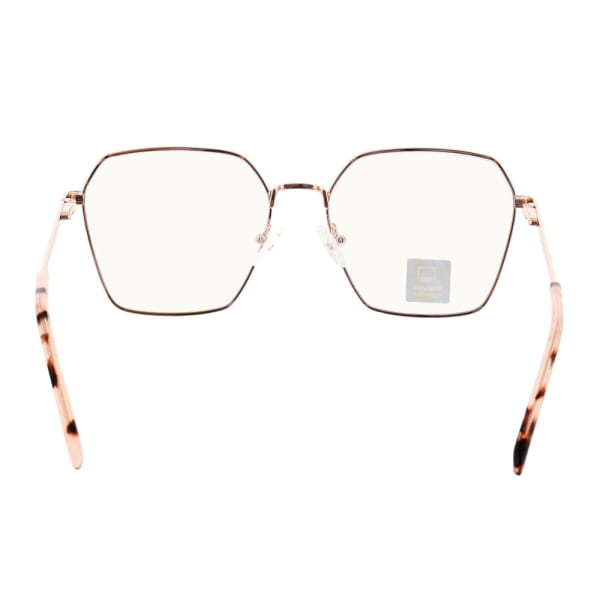 Damskie okulary PREMIUM +0.50 do czytania i komputera Blue Light+Antyrefleks STL285 złoty/zielony