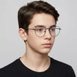 Okulary zerówki lenonki oprawki korekcyjne medium M294F granatowe