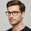 Okulary zerówki acetatowe oprawki korekcyjne prostokątne AC399E szary transparentny