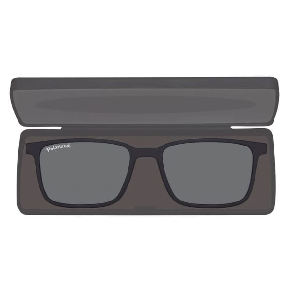 Okulary pod korekcję medium z polaryzacyjną nakładką przeciwsłoneczną CLIP-M-TRC298-1 czarny