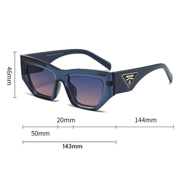 Damskie okulary przeciwsłoneczne z filtrem UV400 - SV104A brązowe