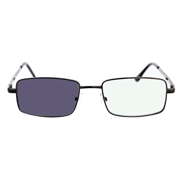 Plusy +1.00 Fotochromowe okulary do czytania z flexami ST342 czarne