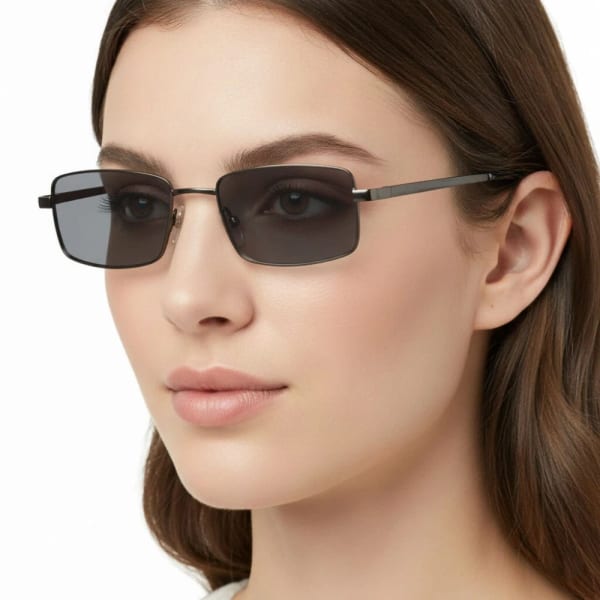 Plusy +1.50 Fotochromowe okulary do czytania z flexami ST342 czarne