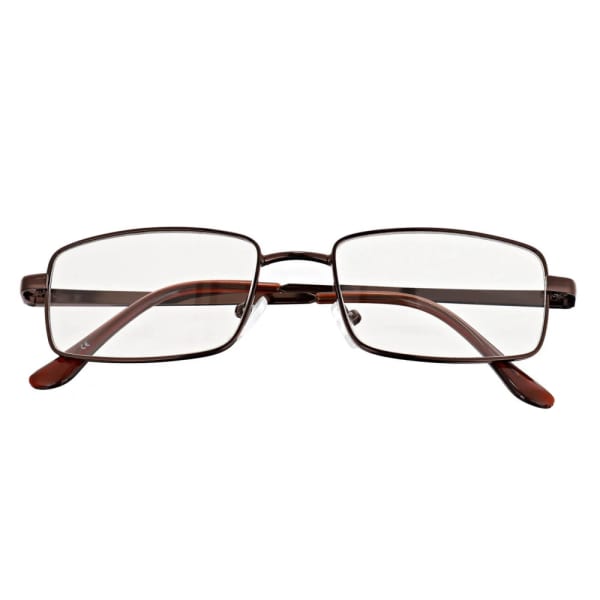 Plusy +1.50 Fotochromowe okulary do czytania z flexami ST342A brązowe
