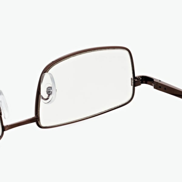 Plusy +2.50 Fotochromowe okulary do czytania z flexami ST342A brązowe