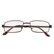 Plusy +2.50 Fotochromowe okulary do czytania z flexami ST342A brązowe