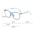 Okulary dla dzieci zerówki do komputera z filtrem Blue Light 25169B szare transparentne