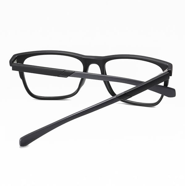 Męskie okulary zerówki z filtrem Blue Light i Antyrefleks do komputera 25170 czarny/szary