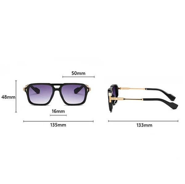 Okulary przeciwsłoneczne pilotki z filtrem UV400 - ST-MAX9C brązowy