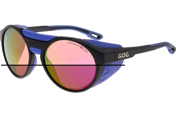 Górskie okulary z osłonkami przeciwsłoneczne fotochromowe GOG E495-3 w kat.2-4