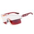 Sportowe okulary przeciwsłoneczne fotochromowe GOG E517-3C bezbarwny/bordo
